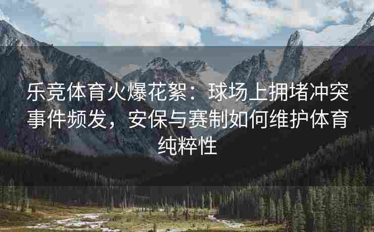 乐竞体育火爆花絮：球场上拥堵冲突事件频发，安保与赛制如何维护体育纯粹性